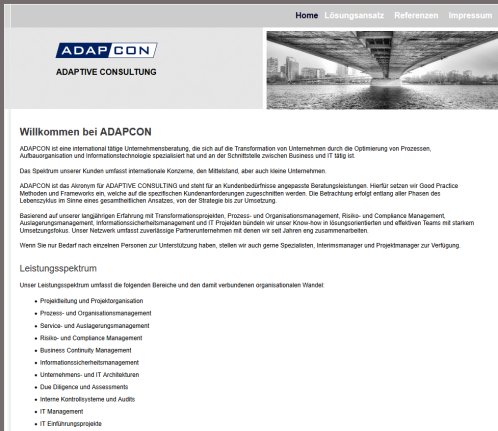 ADAPCON Services GmbH  Öffnungszeit