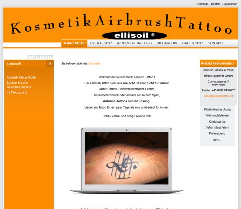 Kosmetik Airbrush Tattoo   Öffnungszeit