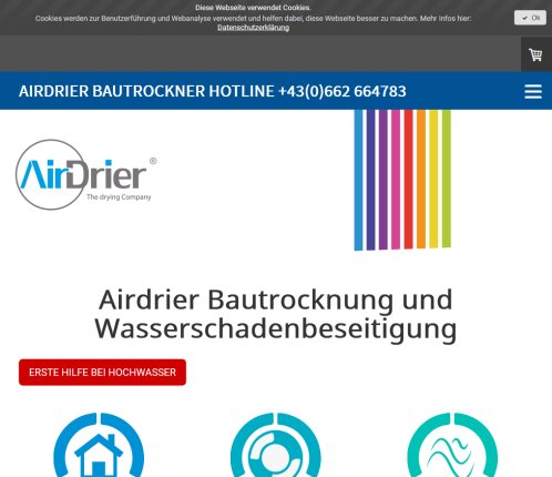 Bautrocknung und Wasserschadenbeseitigung   Airdrier GmbH  Öffnungszeit