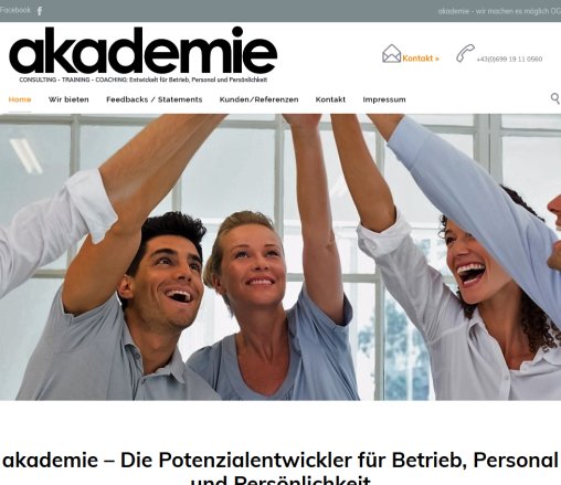 Akademie: Akademie akademie   wir machen es möglich OG Öffnungszeit