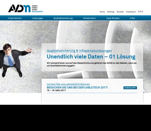 Willkommen bei AVDM Audio Video Daten Management GmbH  Öffnungszeit