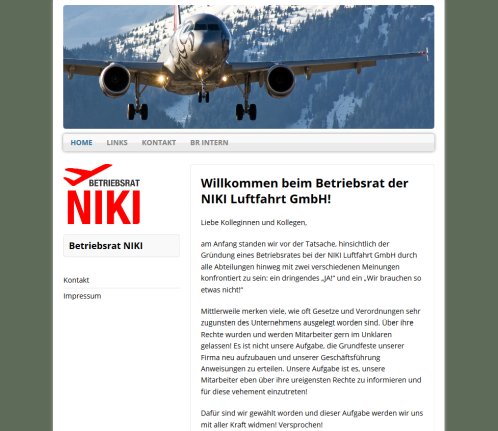 Betriebsrat NIKI Luftfahrt GmbH   Home  Öffnungszeit