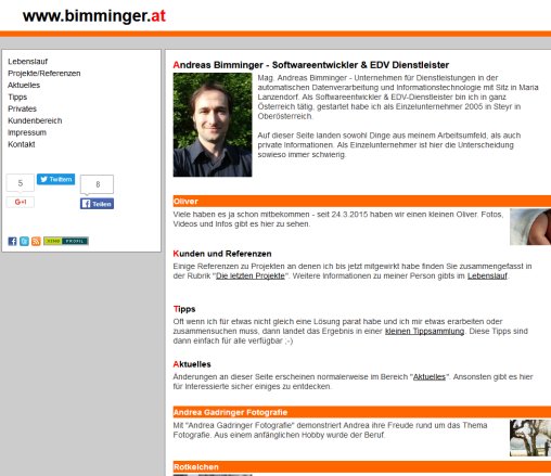 Andreas Bimminger   Softwareentwickler & EDV Dienstleister  Öffnungszeit