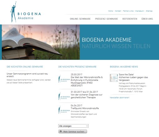 Biogena Akademie c/o Medano Akademie GmbH Öffnungszeit