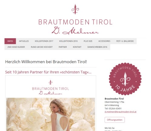 Brautkleider | Brautmoden | Rund um die Hochzeit   Brautmoden Tirol Hochzeit Heiraten Brautkleider   Öffnungszeit