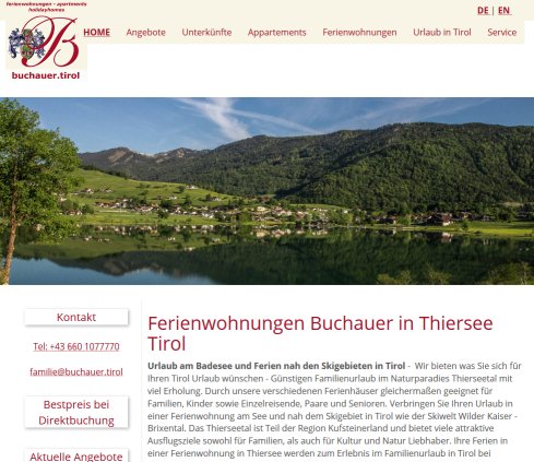Ferienwohnungen Tirol: Apartment und Ferienwohnung Thiersee  Öffnungszeit