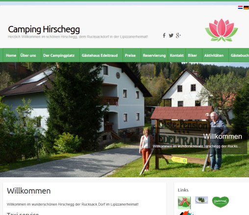 Camping Hirschegg   Ein idyllisches Platzerl...  Öffnungszeit