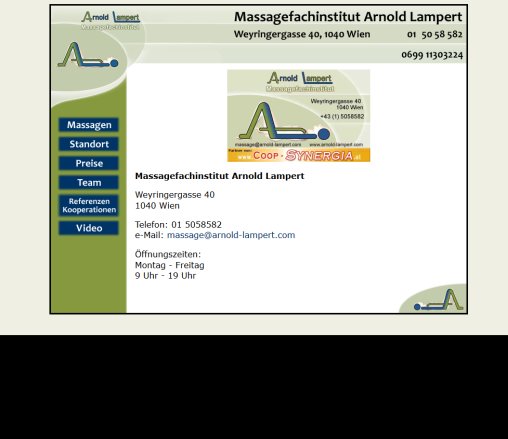 Massagefachinstitut Arnold Lampert  Öffnungszeit