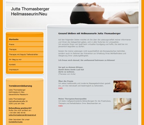 Jutta Thomasberger Heilmasseurin Neu   Startseite  Öffnungszeit