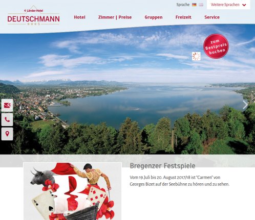 Hotel Deutschmann Hotel Bregenz Bodensee Webtourismus.at GmbH Öffnungszeit