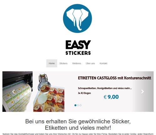 EASY STICKERS  Öffnungszeit