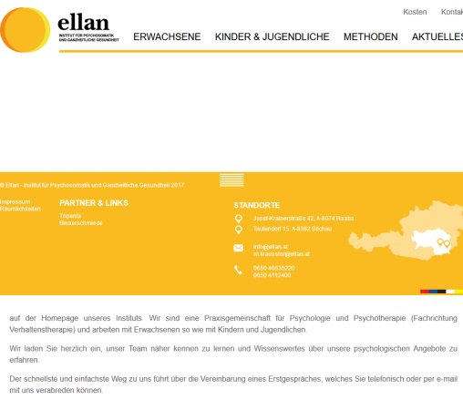 Ellan   Institut für Psychosomatik und Ganzheitliche Gesundheit  Öffnungszeit