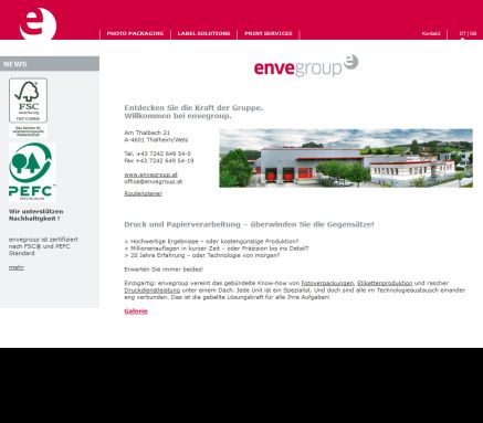 enveGroup: Home enve Print Services GmbH Öffnungszeit