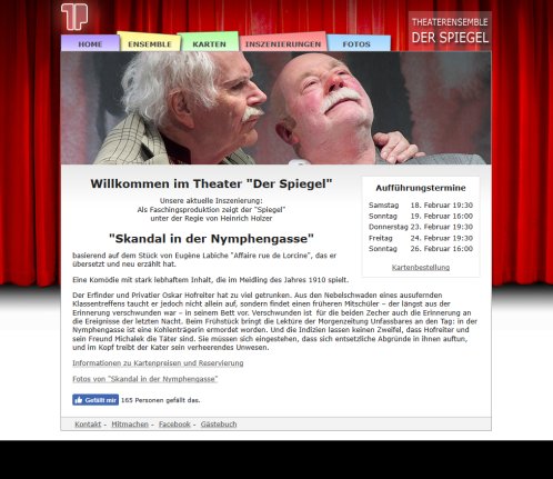 Theater Der Spiegel   Startseite   Öffnungszeit