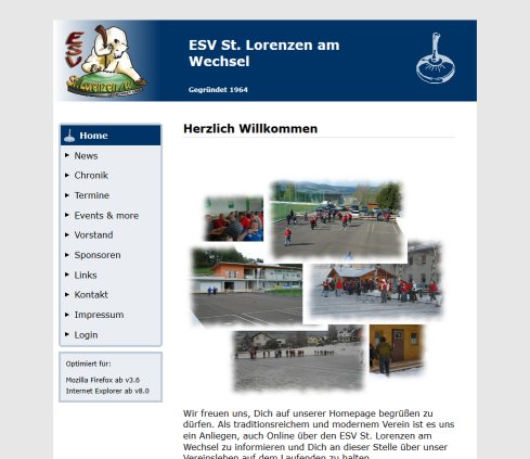 Eis  und Stocksportverein ESV St. Lorenzen am Wechsel  Öffnungszeit