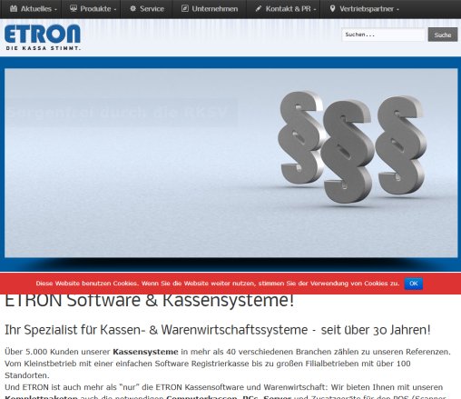 ETRON Software & Kassensysteme  Öffnungszeit
