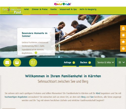Kinderhotel Familienhotel Post am Millstätter See in Kärnten Erfahrung Kinderhotel Familienhotel Post am Millstätter See in Kärnten Öffnungszeit