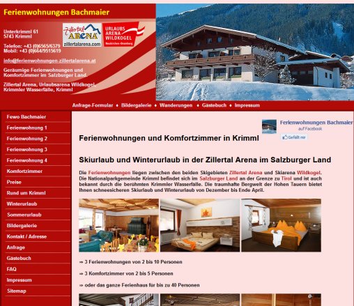 Ferienwohnungen Zillertal Arena   Krimml Skiurlaub Winterurlaub Salzburger Land  Öffnungszeit