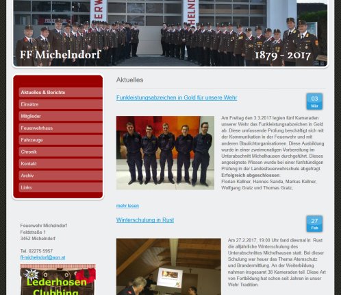 Startseite   Feuerwehr Michelndorf  Öffnungszeit