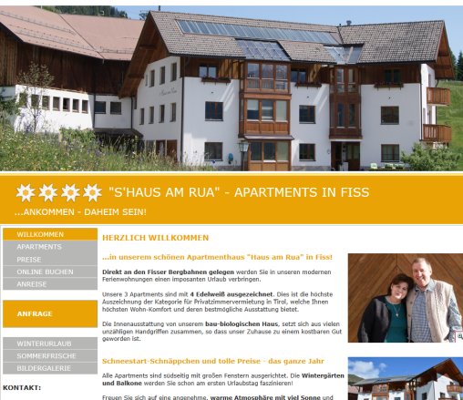 Haus am Rua   Apartments in Fiss   direkt an den Fisser Bergbahnen  Öffnungszeit