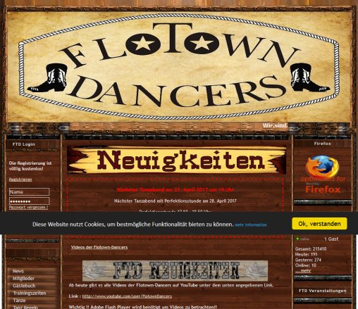 .: FloTown Dancers :.  Öffnungszeit