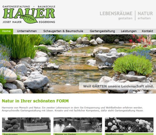 Gartengestaltung Hauer  Baumschule  Gartenplanung  Gartenbau  Landschaftsbau  Gestaltung von Gärten  Eggerding  OÃ  Öffnungszeit