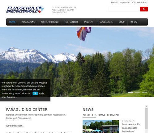 Flugschule Bregenzerwald   Gleitschirmschule | Gleitschirmkurse   Tandemflug   Paragliding Center in Österreich | Vorarlberg | Bregenzerwald Jodok Moosbrugger GmbH Öffnungszeit