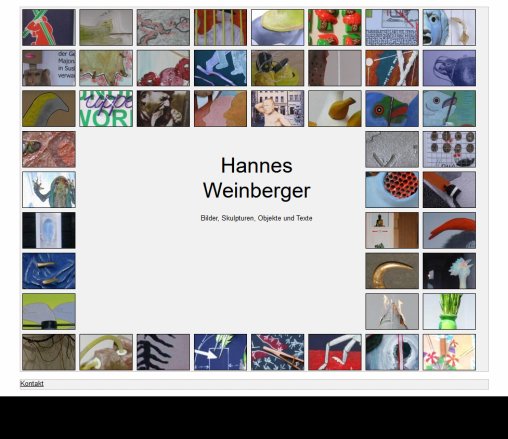 Webseite von Hannes Weinberger  Öffnungszeit