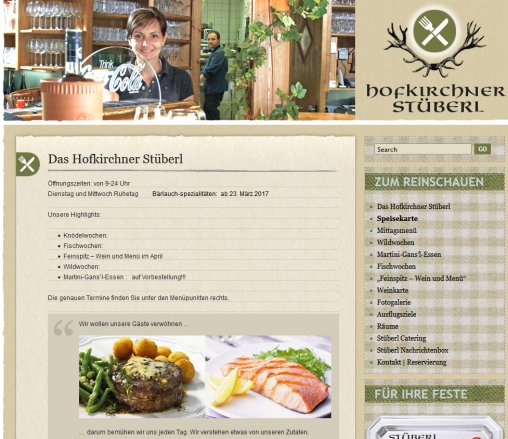 Hofkirchner Stüberl   Öffnungszeit