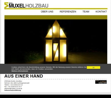 Holzbau Muxel   Home  &Ouml;ffnungszeit