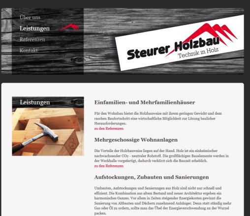 Steurer Holzbau   Technik in Holz   Leistungen Steurer OG Öffnungszeit