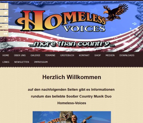 Homeless Voices   Country Music and more ....   Home  Öffnungszeit