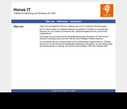 Horus Informationstechnologie   Homepage  Öffnungszeit