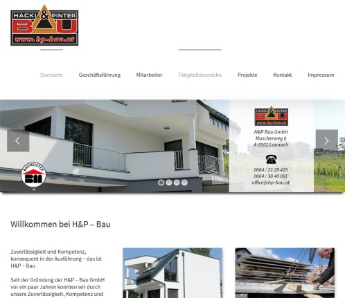 H&P Bau GmbH   Willkommen  &Ouml;ffnungszeit