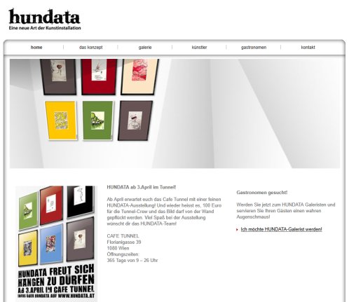 Hundata   Eine neue Art der Kunstinstallation  Öffnungszeit