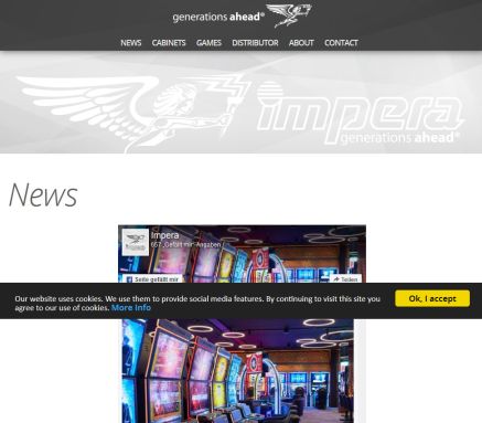 IMPERA   generations ahead   manufacturer of slot machines  Imperator  ISlot  video lottery terminals  poker  roulette  reels  Öffnungszeit