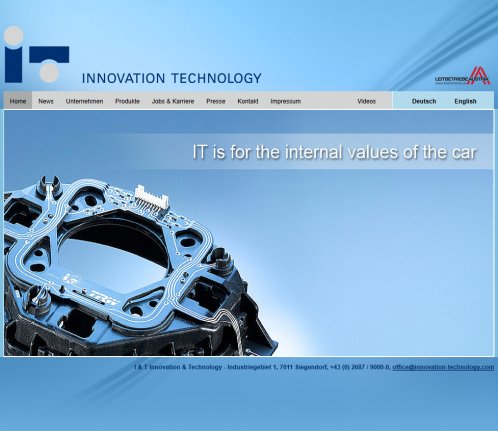 Innovation Technology: Home I&T GmbH Öffnungszeit