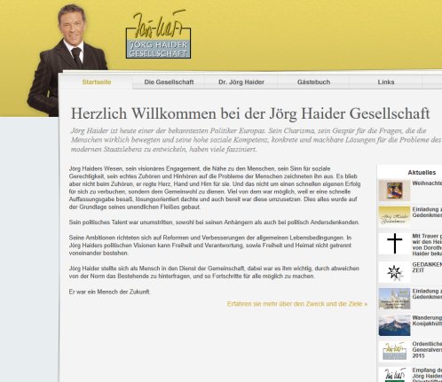 Jörg Haider Gesellschaft   Startseite  Öffnungszeit