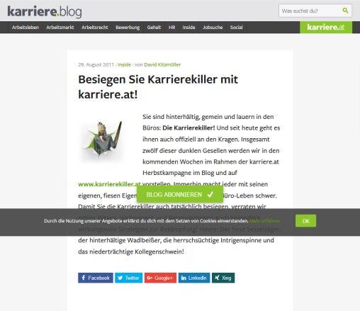 karriere.at: Jobs   Jobsuche   Jobb&ouml;rse   Stellenangebote  &Ouml;ffnungszeit