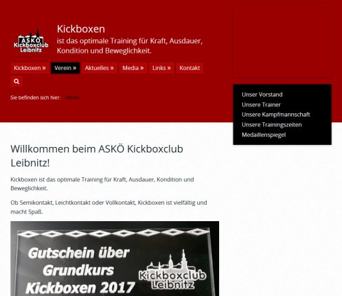 kickboxclub leibnitz.at: Willkommen beim ASKÖ Kickboxclub Leibnitz  Öffnungszeit