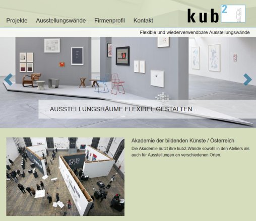 kub2 Â· Flexible und wiederverwendbare Ausstellungswände  Öffnungszeit