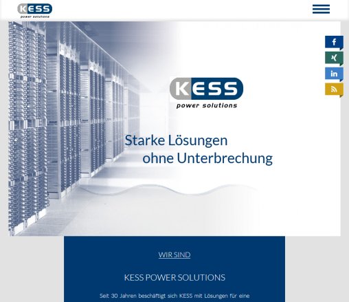 [ KESS Power Solutions ]   mit Sicherheit versorgt  Öffnungszeit