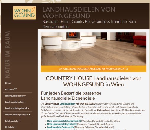 Landhausdielen von WOHNGESUND | Eichendielen  Nussbaum Holzdielen höchster Güte WOHNGESUND International Parkett  und Holzdielen GmbH Öffnungszeit