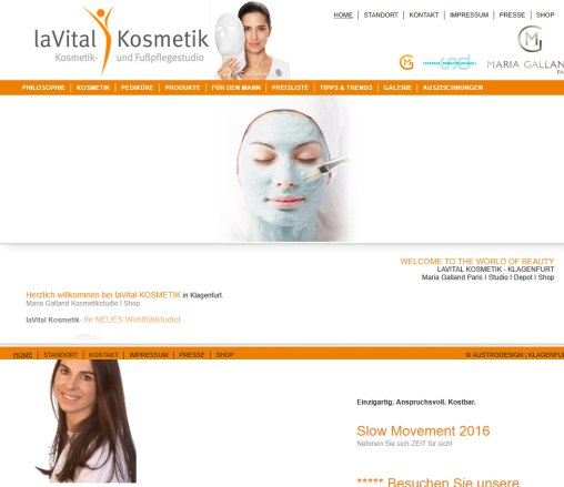 Maria Galland Shop Klagenfurt Kosmetik Fu&szlig;pflege K&auml;rnten  laVital La Vital Studio Kosmetikstudio Kosmetiksalon Kosmetic   &Ouml;ffnungszeit