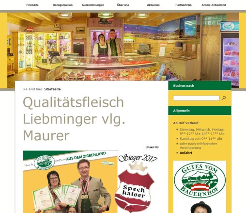 Qualitätsfleisch Liebminger vlg. Maurer  Öffnungszeit