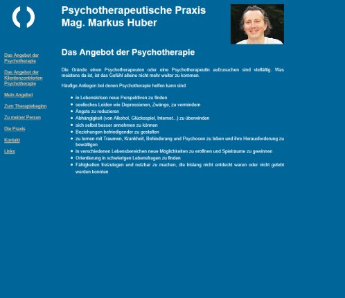Markus Huber   Psychotherapeut   Öffnungszeit