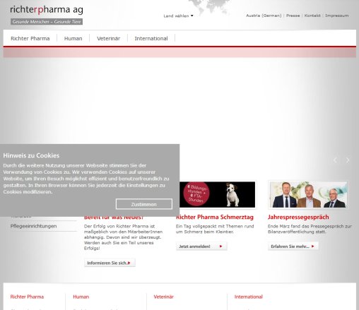 Richter Pharma AG â Ihr Partner für Pharmazeutische Produkte Richter Pharma AG Öffnungszeit