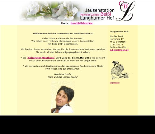 Jausenstation Beissl im Herrnholz &Ouml;ffnungszeit