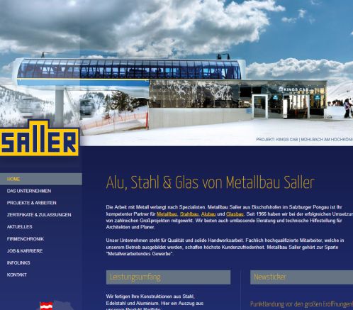 Metallbau   Stahlbau   Alubau und Glasbau Saller in Bischofshofen   Österreich Metallbau Saller GmbH Öffnungszeit