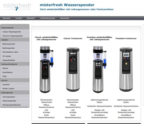 misterfresh Wasserspender   Unschlagbar niedrige Anschaffungs  und...  Öffnungszeit